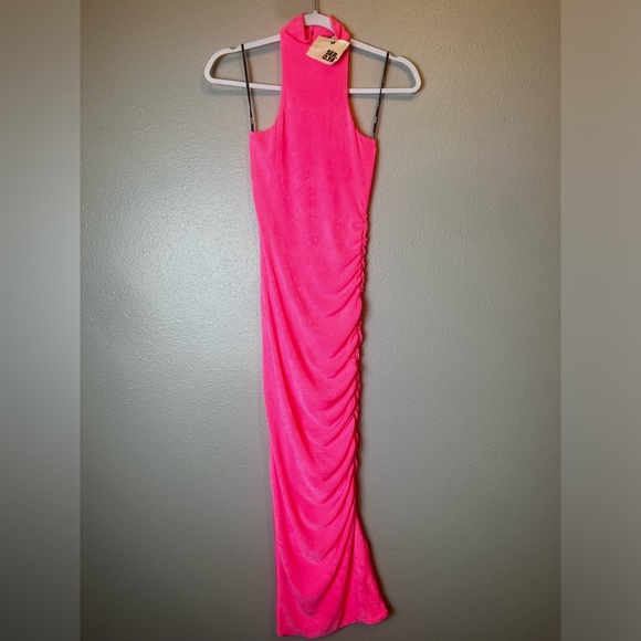 NWT SER.O.YA‎ Delta Turtleneck Dress in Hot Pink (Barbie Coded) Size XS - Picture 5 of 7